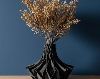 Vaso Arkan para Flores Secas | 12,7 cm, 15,2 cm e 17,8 cm de Altura | Ecológico | Flores Desidratadas | Vaso Exclusivo