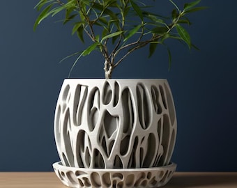 The Slime Planter Pot | 3" 4" 5" 6" 7" 8" Inch Opening Size | Eco-Friendly | House Plants | Succulent Cactus Monstera Plants