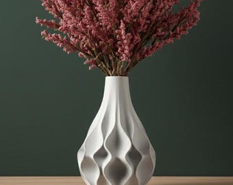 Vaso Abissal para Flores Secas | 15, 18 e 20 cm de Altura | Ecológico | Flores Desidratadas | Vaso Exclusivo