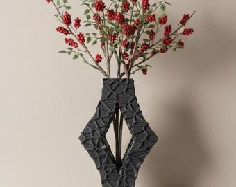 Vaso Avari para Flores Secas | 15, 18 e 20 cm de Altura | Ecológico | Flores Desidratadas | Vaso Exclusivo
