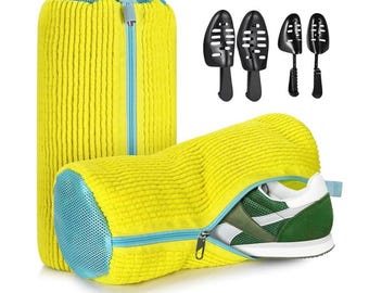 Kit de bolsa para lavar zapatillas / Lavazapatos de chenilla, Hormas ajustables