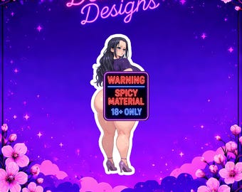 Sexy Anime Woman - Nico - Sticker, Waifu Decal, Mature Sticker, Cute Anime Decal, Car Laptop Sticker, Collectible,