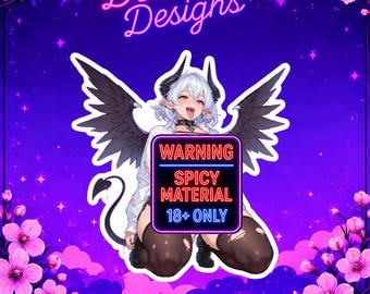 Sexy Anime Woman - Erin - Sticker, Waifu Decal, Mature Sticker, Cute Anime Decal, Car Laptop Sticker, Collectible,