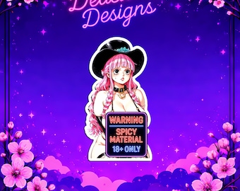 Sexy Anime Woman - Perona - Sticker, Waifu Decal, Mature Sticker, Cute Anime Decal, Car Laptop Sticker, Collectible,
