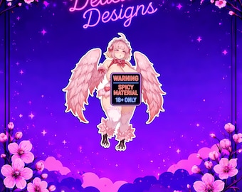 Sexy Anime Woman - May - Sticker, Waifu Decal, Mature Sticker, Cute Anime Decal, Car Laptop Sticker, Collectible,