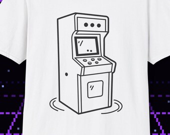 Retro Arcade Cabinet Art T-Shirt | Game On