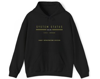 Legacy System Status Hoodie | Retro Tech Graphic