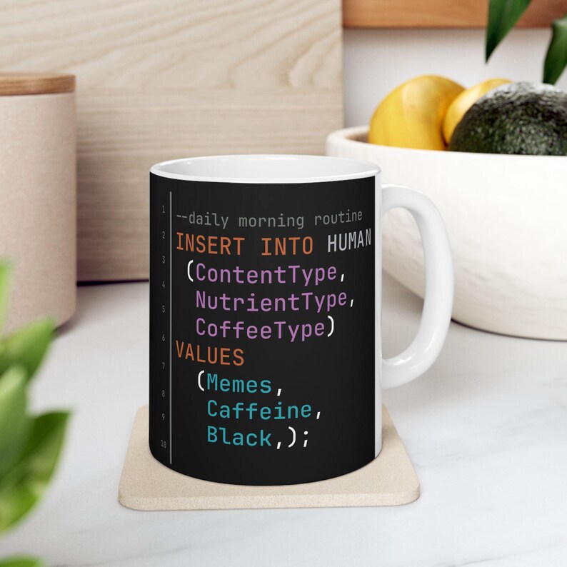 SQL Developer Mug | Insert Statement DML Humor Coffee Mug (11oz) afbeelding 8