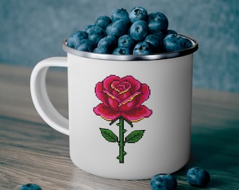 Personalized Enamel Camping Mug | Custom Bachelorette Party Gift