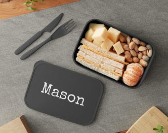 Personalized Bento Box | PLA Lunch Box with Band & Utensils
