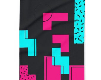 Manta polar ártica estilo Memphis retro de los 80