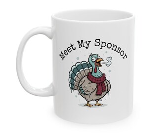 Dry January Cold Turkey Mug | Sobriety Pride Ceramic Coffee Cup