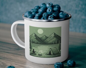 Personalisierte Emaille Camping Becher | Bachelor Camping Becher | Benutzerdefinierte Name Camp Tasse | Bräutigam Party Geschenk