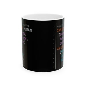 SQL Developer Mug | Insert Statement DML Humor Coffee Mug (11oz) afbeelding 2