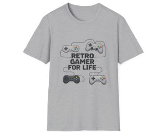 Gamer for Life T-Shirt Retro Style