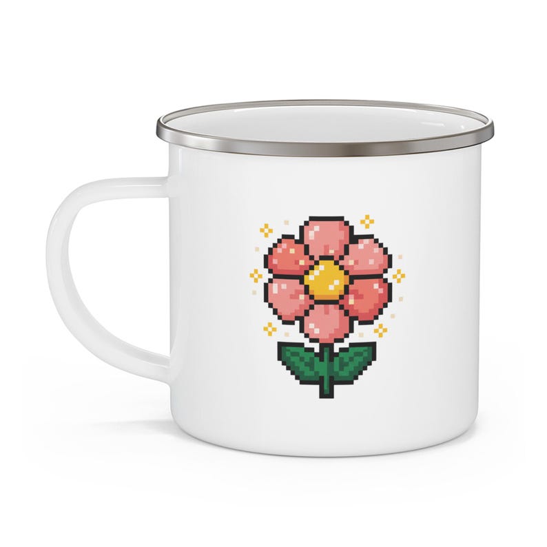 Personalized Enamel Camping Mug | Bachelorette Camping Mug | Custom Name Camp Cup | Bridal Party Gift | Glamping Coffee Mug image 3