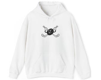 昔の漫画ホッケーパーカー | ホッケーママへの刺繍ギフト