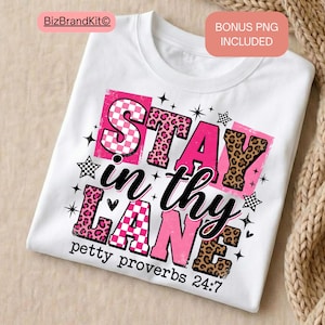 Funny Sarcastic PNG Sublimation Design | Petty Proverbs Snarky Women Shirt | Retro Checker Pink Leopard Coquette Star DTF Digital Download