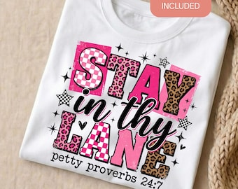 Funny Sarcastic PNG Sublimation Design | Petty Proverbs Snarky Women Shirt | Retro Checker Pink Leopard Coquette Star DTF Digital Download