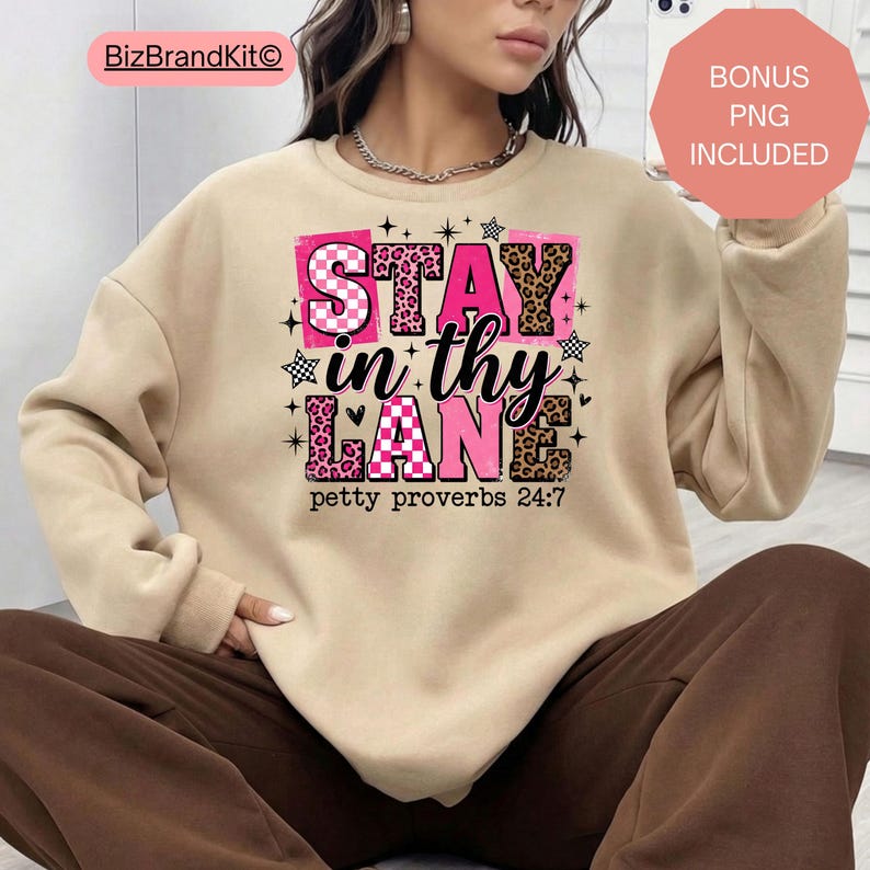 Funny Sarcastic PNG Sublimation Design | Petty Proverbs Snarky Women Shirt | Retro Checker Pink Leopard Coquette Star DTF Digital Download