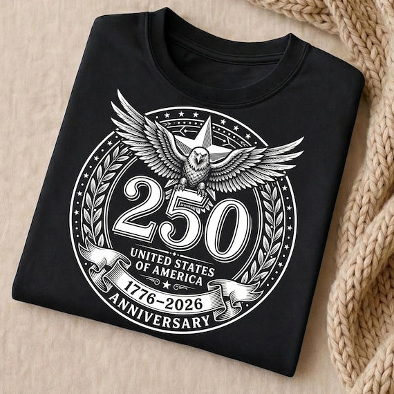 America 250 PNG SVG | 1776-2026 Semiquincentennial Design | 250th Anniversary USA Cut File for Cricut, Sublimation 4th of July