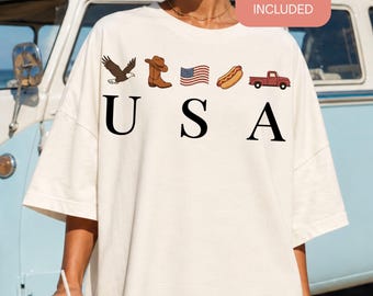 USA Faux Embroidery PNG, Western Americana Sublimation Design, 4th of July Eagle Cowboy Boot Graphic, Patriotic Shirt Digital Download