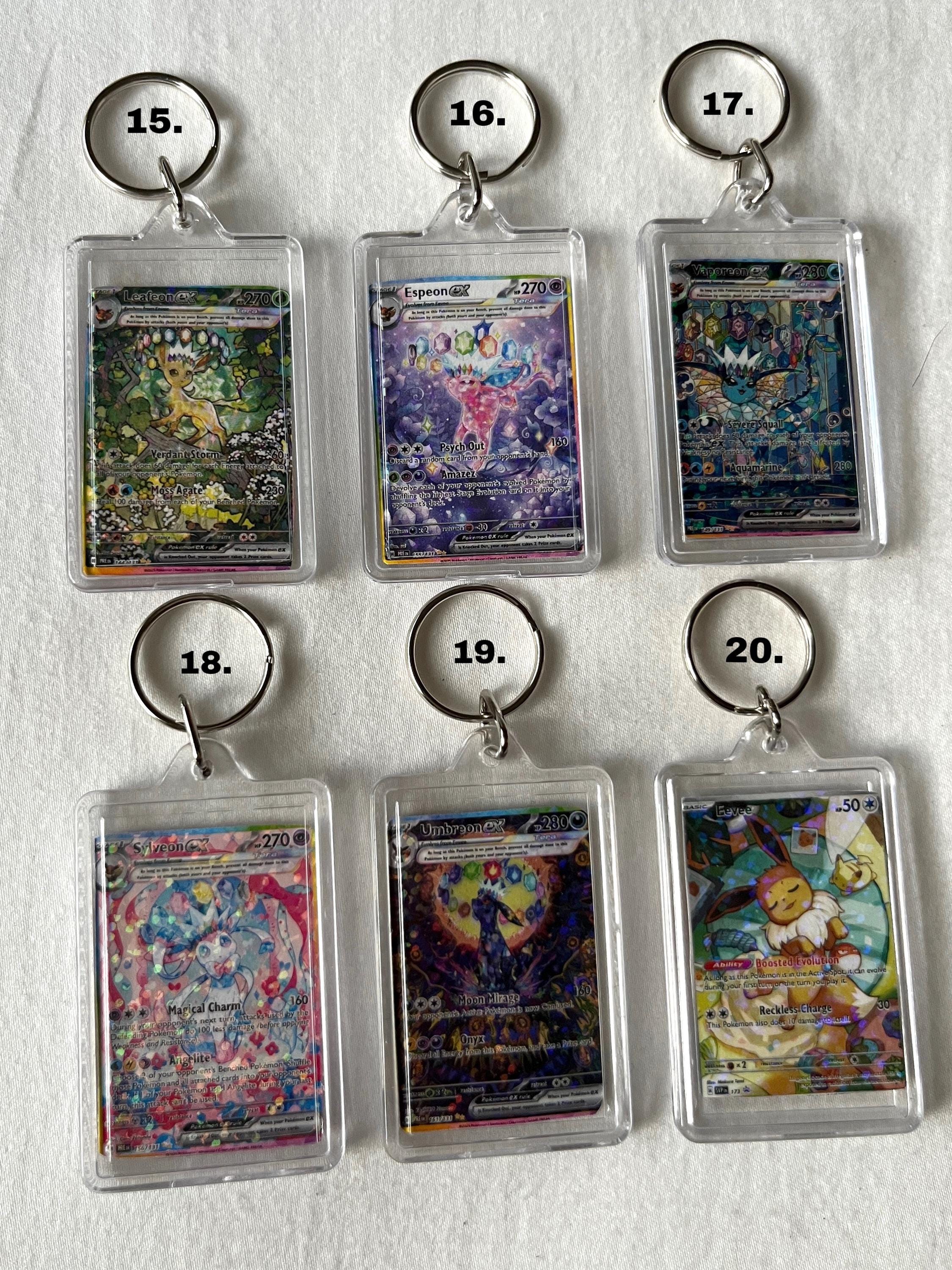 Mini Custom Pokemon Card Key Chain - Etsy