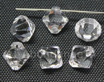 12 pieces Clear - 6301 Swarovski Crystal Top Drilled Bicone Pendant Beads for Jewelry Making 6mm, 8mm, 10mm Bulk Crystal, Wholesale Beads