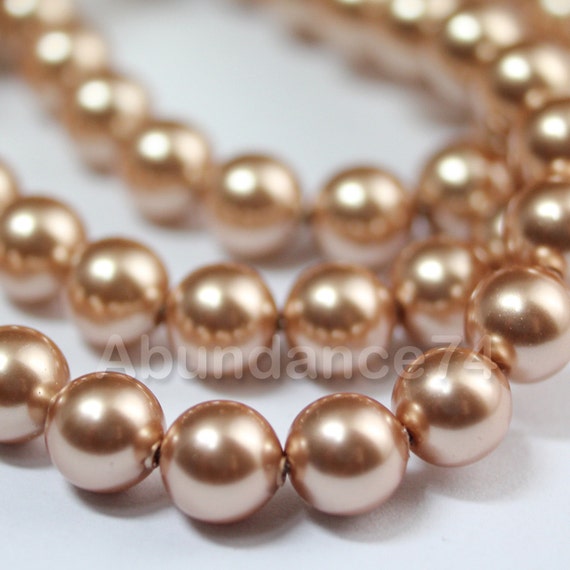 10pcs Swarovski 5810 Crystal Pearl-CORAL 8mm SWP60312