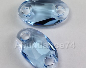Crystal 2 pcs Clear 28mm x 17mm Swarovski 3231 Owlet Sew-on Stone