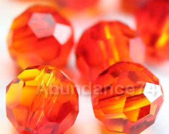 Swarovski Crystal 5000 Round Ball Beads FIREOPAL choose quantity - Available in 4mm, 6mm and 8mm