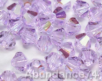 Swarovski Crystal Bicone Beads 5328 5301 VIOLET AB - Available in 3mm, 4mm, 5mm, 6mm ( select quantity and sizes )