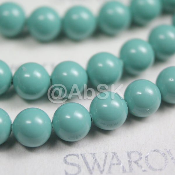 Swarovski Crystal Pearl 5810 Round Ball Pearl Center drilled Hole - JADE color Available 5mm, 6mm, 8mm, and 12mm