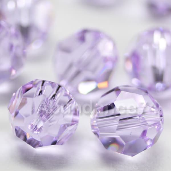 Swarovski Crystal  5000 Round Ball Beads VIOLET - Available in 4mm, 6mm and 8mm select quantity