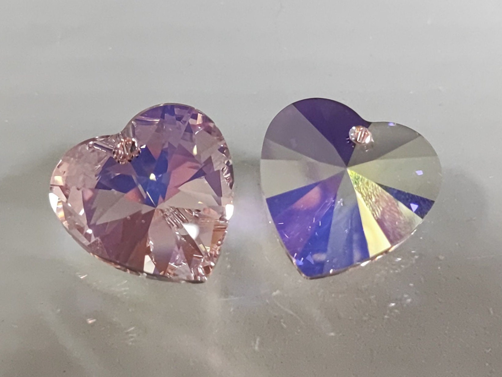 最新のデザイン Swarovski 28mm heart - Etsy 日本 工芸品