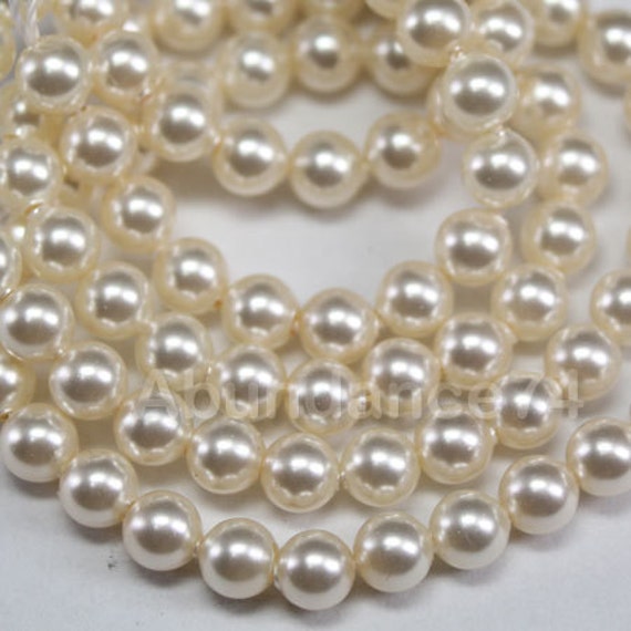 sKK スワロフスキー　#4610 18×13mm 35個 Swarovski Crystal Pearl 5810 Round Ball Light Creamrose