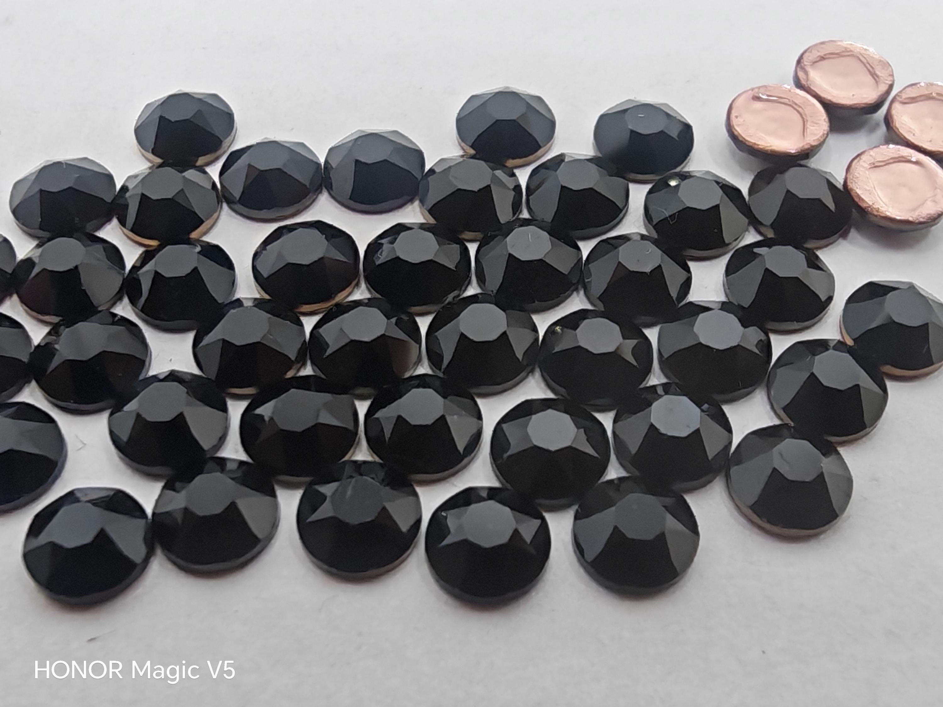 144 Pcs Swarovski Crystal 2058 2088 JET Rhinestone Flatbacks