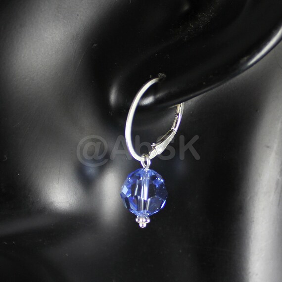 4 set Orecchini Premium a sfera di cristallo in argento sterling