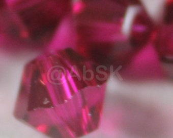 Swarovski Crystal 5328 5301 Bicone Beads RUBY - Available in 3mm, 4mm, 5mm, and 6mm ( select quantity and Sizes )