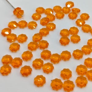 24 pieces Swarovski Crystal 3700 Margarita , Marguerite lochrose , Flowers Beads SUN - 6mm