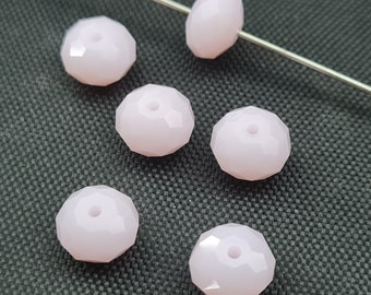 Swarovski Elements 5040 RONDELLE Spacer Beads - Rose Alabaster Available in 6mm and 8mm ( Choose Sizes )