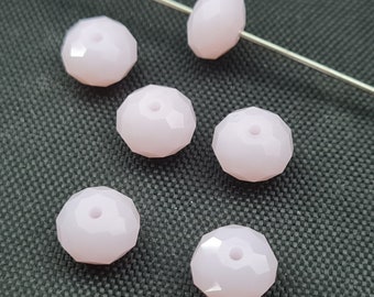 Swarovski Elements 5040 RONDELLE Perline distanziatrici - Alabastro rosa Disponibili in 6 mm e 8 mm (scegli le dimensioni)