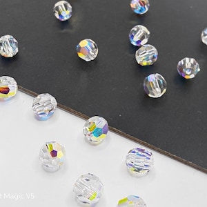 Swarovski Kristallen 5000 Ronde Bolletjes TRANSPARANT AB - Kies de gewenste hoeveelheid - Verkrijgbaar in 2 mm, 3 mm, 4 mm, 5 mm, 6 mm, 7 mm, 8 mm, 10 mm en 12 mm