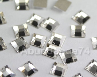 スワロフスキー クリスタル フラット スワロフスキークリスタル 2300 8 mm x 4.8 mm ペアーフラットバック