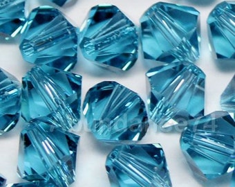 Swarovski Crystal BICONE Beads 5328 5301 INDICOLITE - Available in 3mm, 4mm, 5mm and 6mm ( choose quantity and sizes )
