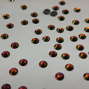 144 pcs Swarovski Crystal 2028 / 2038 / 2078 , Crystal Volcano ss10, ss16 and ss20 Hotfix HF - Rhinestone Flatbacks  -  ( Select Sizes )