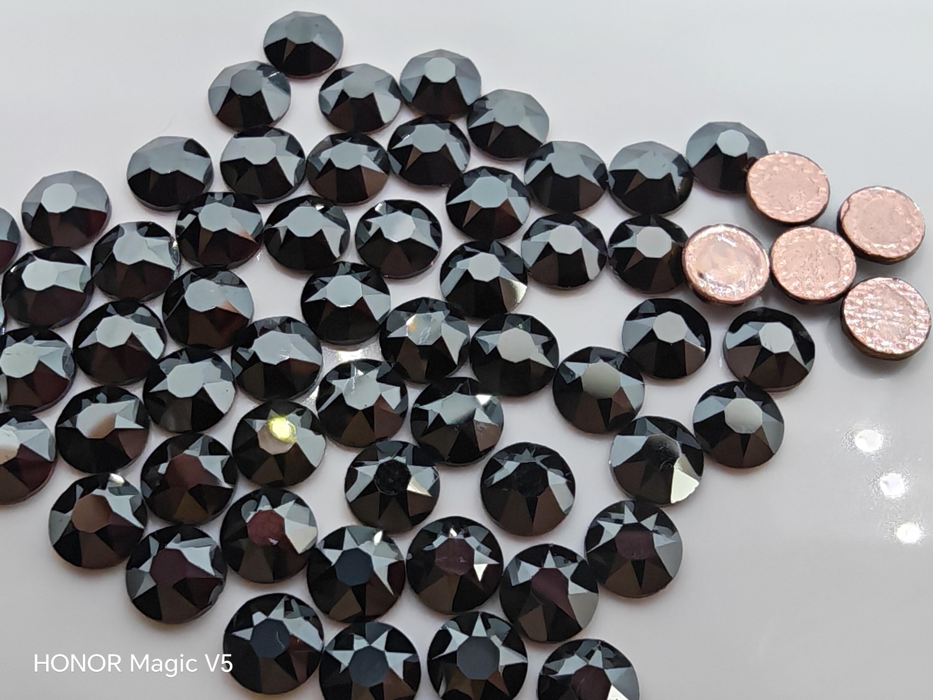 144pcs Swarovski Crystal 2028 2038 2058 Jet Hematite Rhinestone