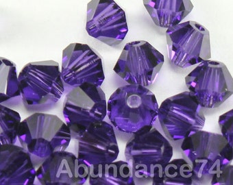 Swarovski Crystal BICONE Beads 5328 5301 PURPLE VELVET - Available in 3mm, 4mm, 5mm ( choose quantity and sizes )