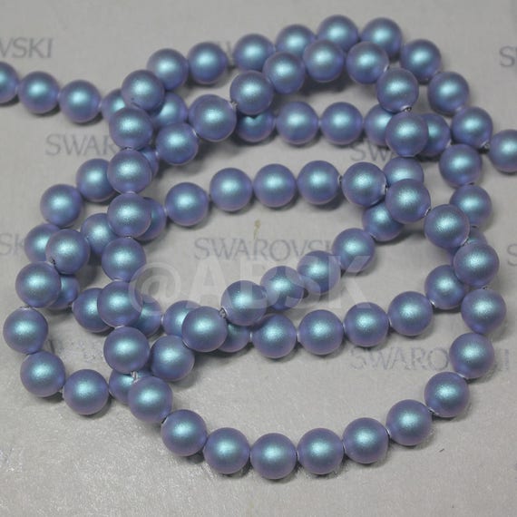 New Swarovski Crystal Pearl 5810 Round Ball Iridescent Light Blue 