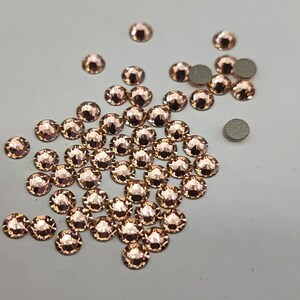 144 pcs Swarovski Crystal 2058 2088 Light Peach Rhinestone Flatbacks, Non Hotfix - ss5, ss7, ss12, ss16, ss20